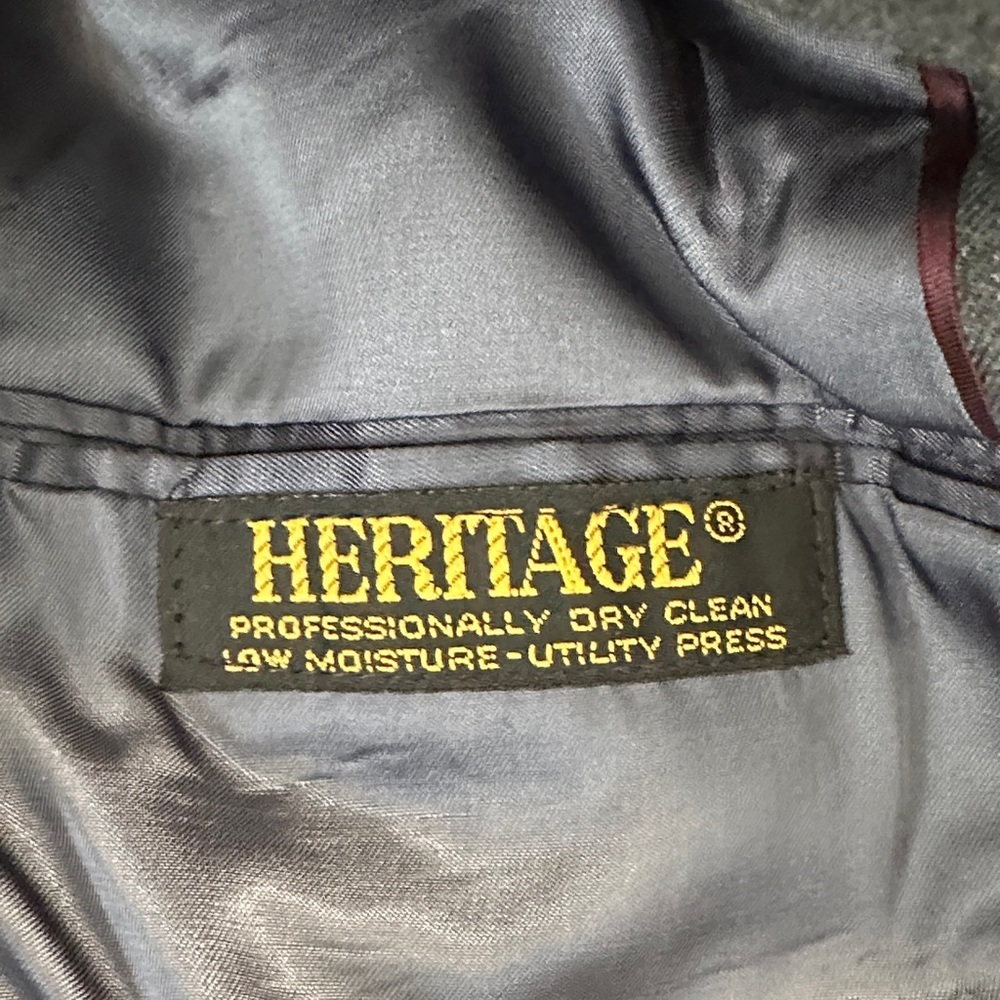 Hart Schaffner Marx VTG Old Money Academia Business ClassicCharcoal Blazer Sz40L - Picture 4 of 14